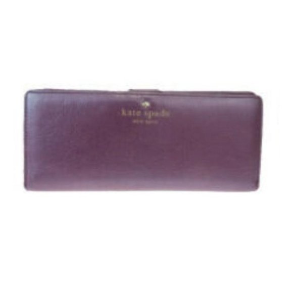 Kate Spade Purple Leather XL Clutch Wallet - Picture 1 of 5